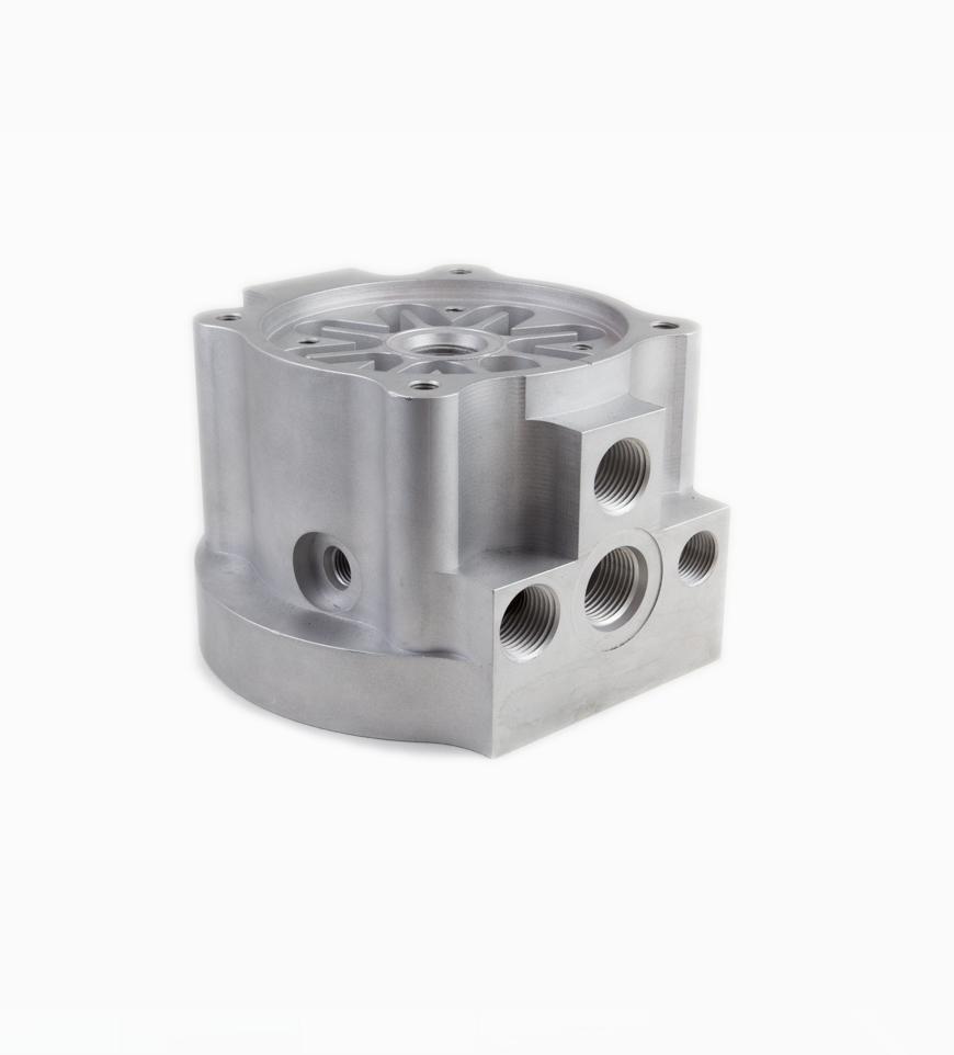 0.01 mm Tolerance Deep Hole Drilling Precision CNC Machining Aluminum Manifold for Hydraulic Industry