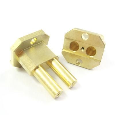 China Supply CNC Turning Machining Nickel Plated Cell Phone Brass Charger Parts