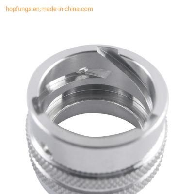 Industrial Connector Housing Aluminium Shell Turn Mill OEM Spiral Groove Key Processing Connector Parts