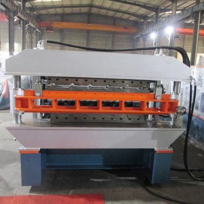 Automatic Long Span Trapezoidal Roofing Sheet Rib Type Plate Profile Making Double Layer Roll Forming Machine