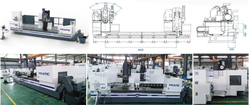 Steel Profile Processing CNC Machine with 4 Axis