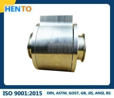 OEM Three Pieces CNC Machining Parts High Purity Stainlesss Steel Hygienic Ball Valve Parts