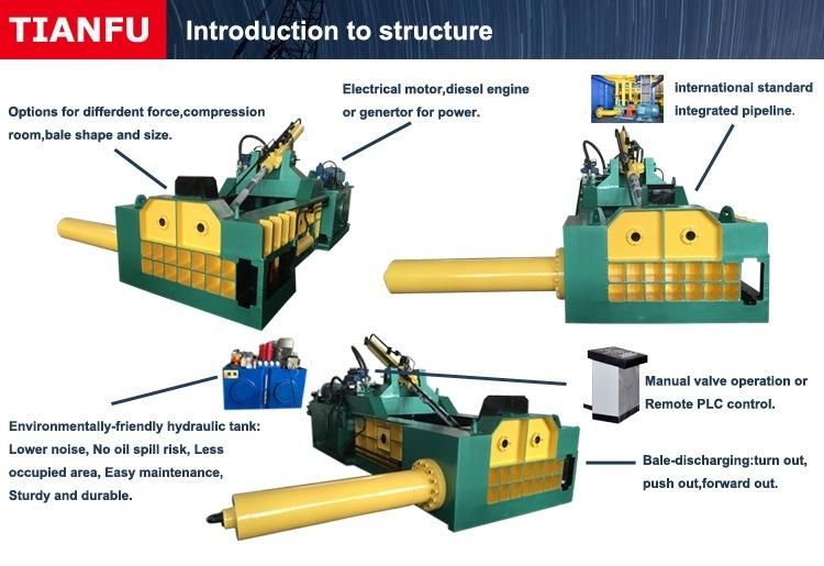 Automatic Hydraulic Baling Machine for Copper Scrap (CE approved)