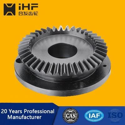 Ihf Precision Worm Transmission Customized Worm Gear Bevel Fishing Stainless Steel Helical Gear with Blackening