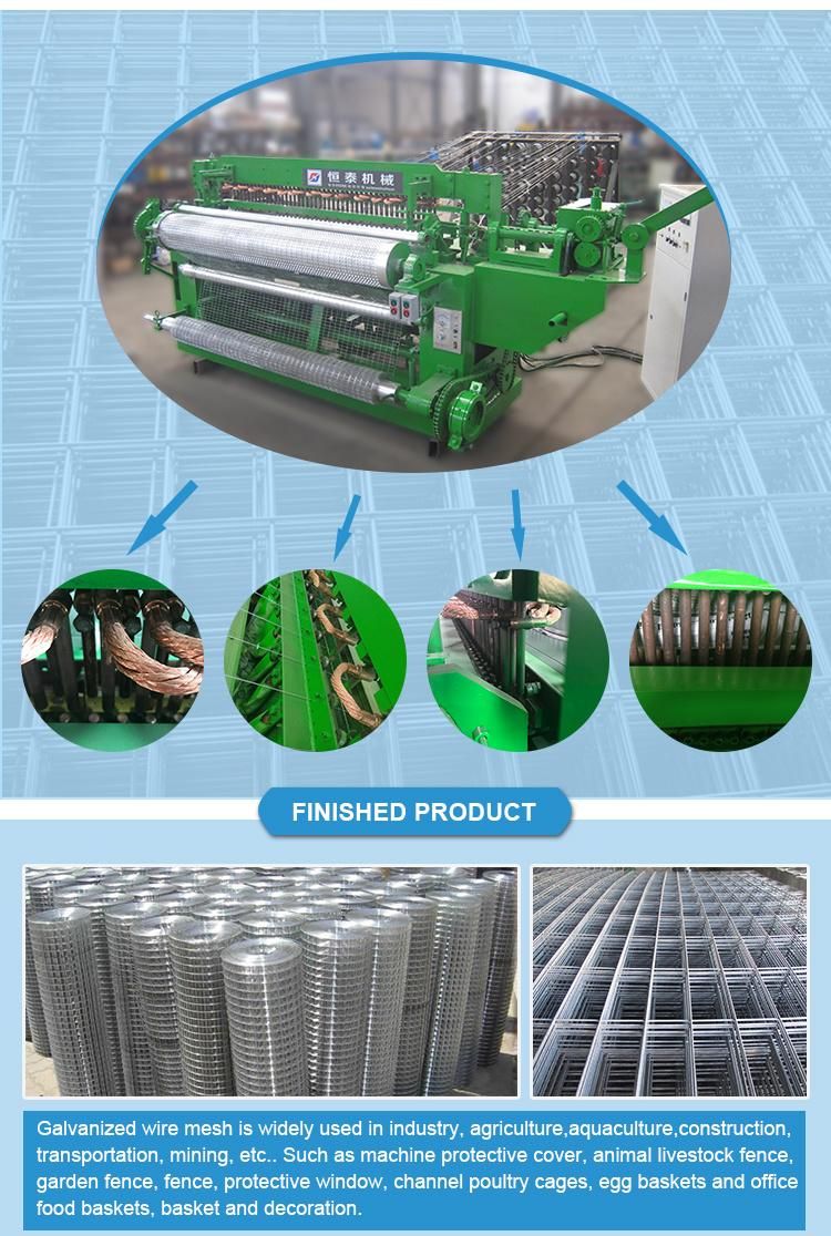 2X2cm Welded Wire Mesh Roll Machine