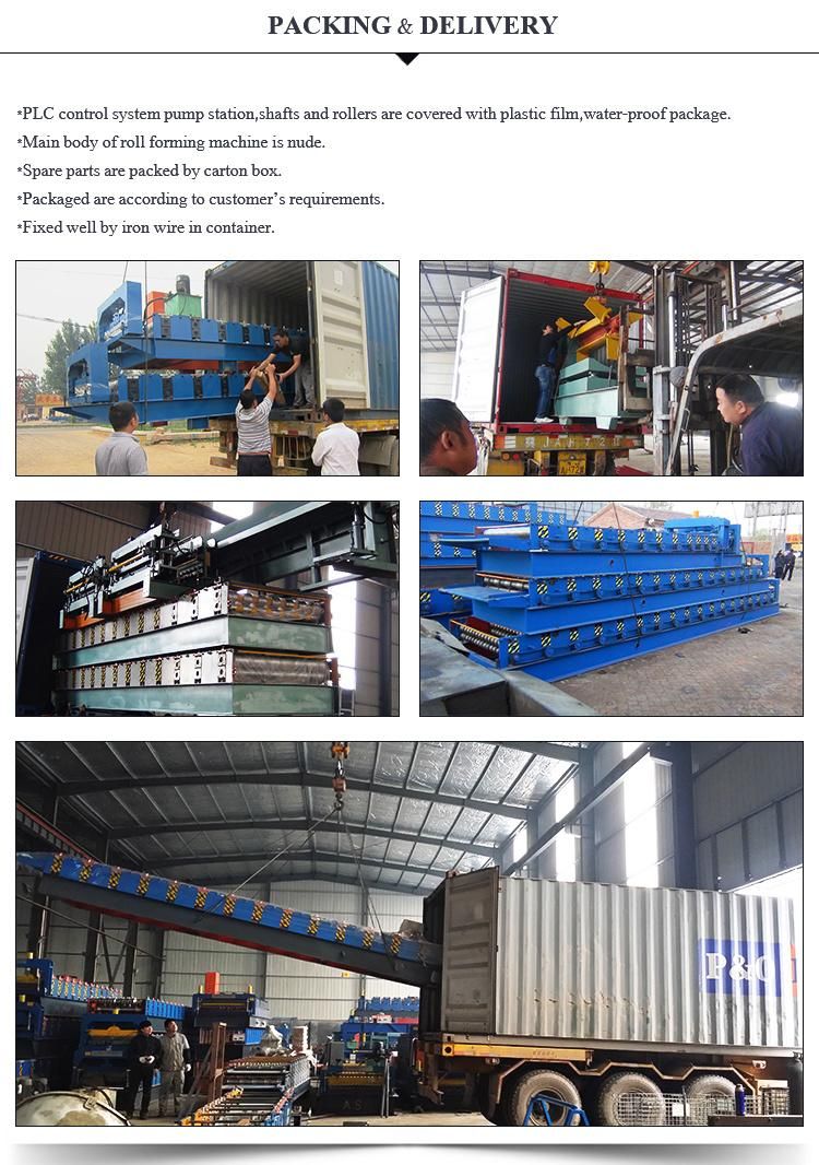 Corrugated and Trapezoidal Color Steel Double Layer Roll Forming Machine