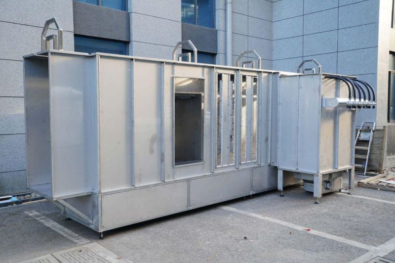 Tunnel Automatic Powder Coating Spray Booth Powder Coating Equipment for Wheel