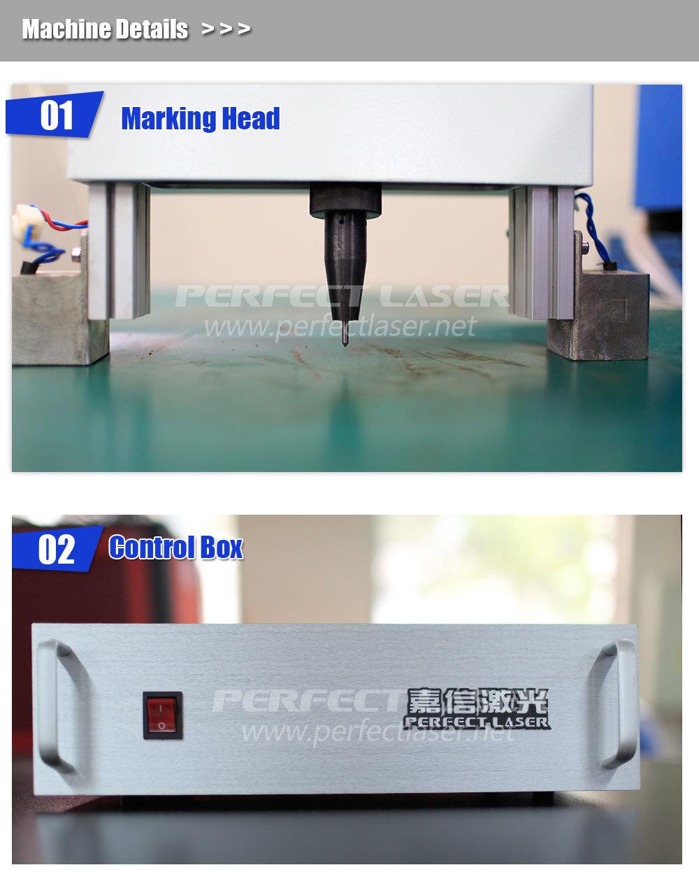 Perfect Laser Handheld CNC DOT Pin Pneumatic Marking Machine for Metal Parts