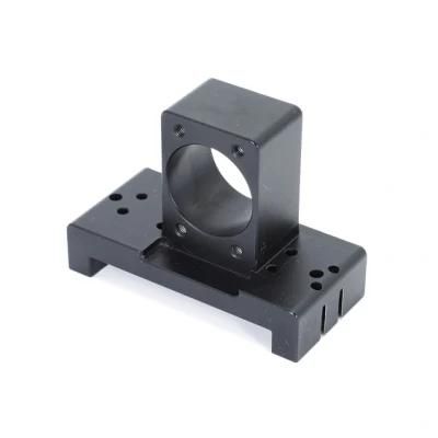 OEM High Precision CNC Machining of Base Parts in Black Anodization