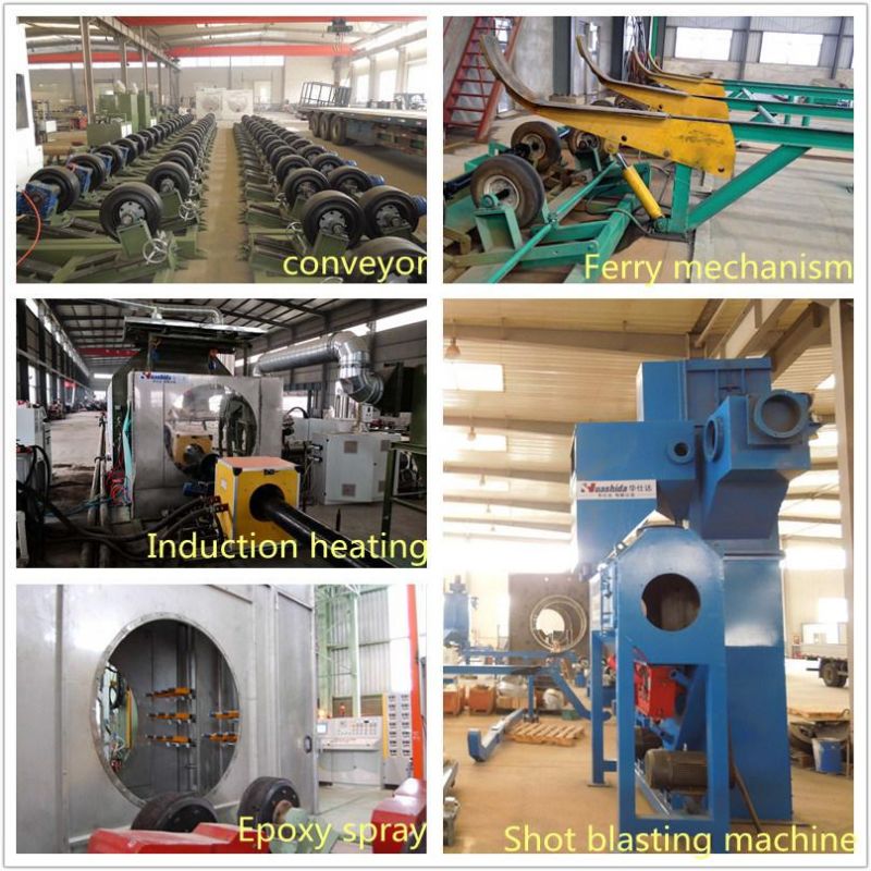 2lpe 3lpe Fbe Steel Pipe External Internal Corrosion Protective Coating Line with Shot Blasting Machine