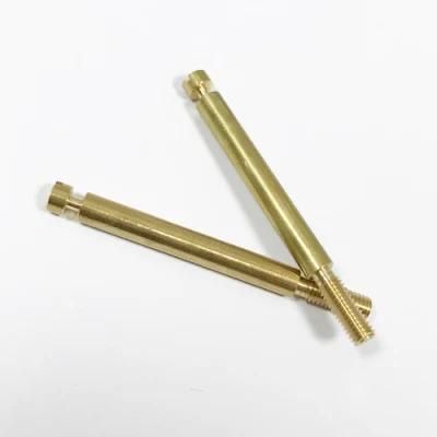 High Precision Mini Size Custom Brass CNC Turning Milling Rod Shaft for Spare Parts