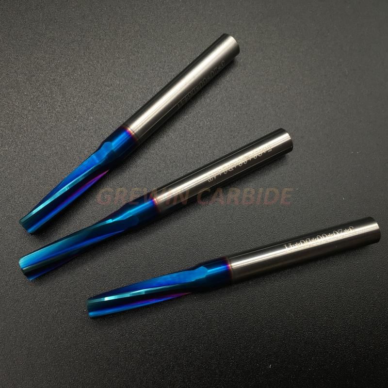 Gw Carbide - High Quality Solid Carbide Straight Shank Spiral Flute Reamer Solid Carbide Reamer with HRC 55