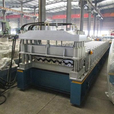 Hydraulic Cutting and Pressing Glazed Metal Roof Tile Making Machine