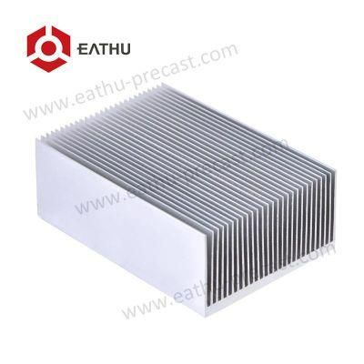 OEM Parts Small Aluminum Heat Sink Cutting Length Customized for Computer