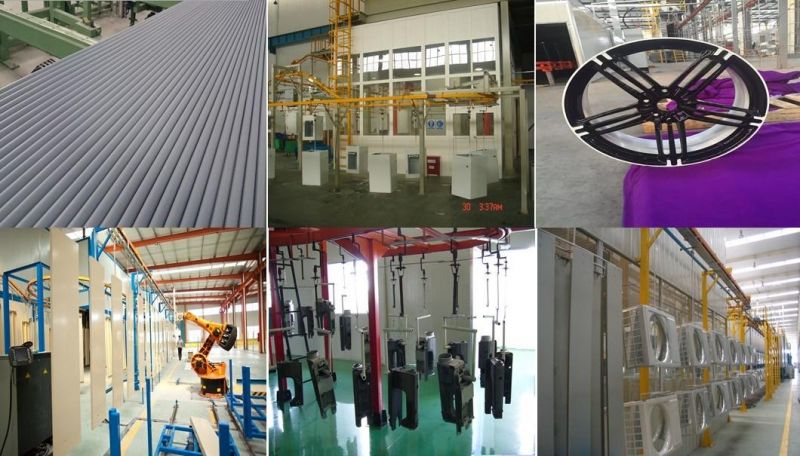 New Design Full Automatic Metal Workpiece Powder Coating Line for Lamp Post