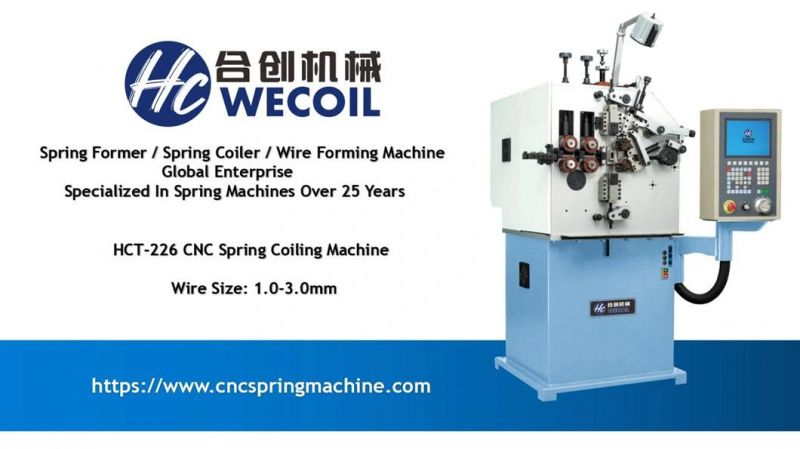 Wecoil-HCT-226 CNC Spring Coiling machine with spring length gauge