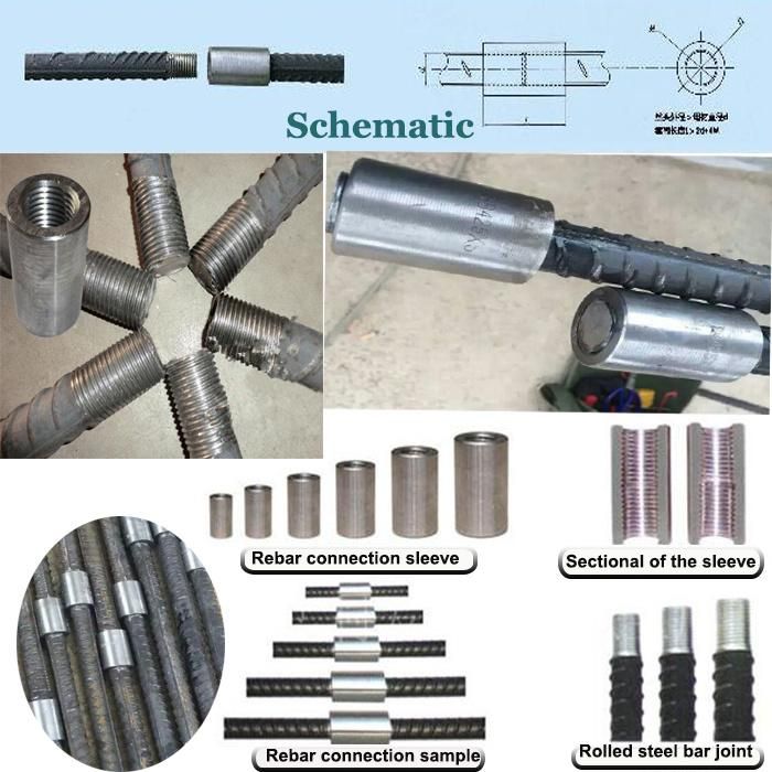 Automatic Hydraulic Steel Rebar Screw Forming Thread Rolling Machine with Blade and Coupler