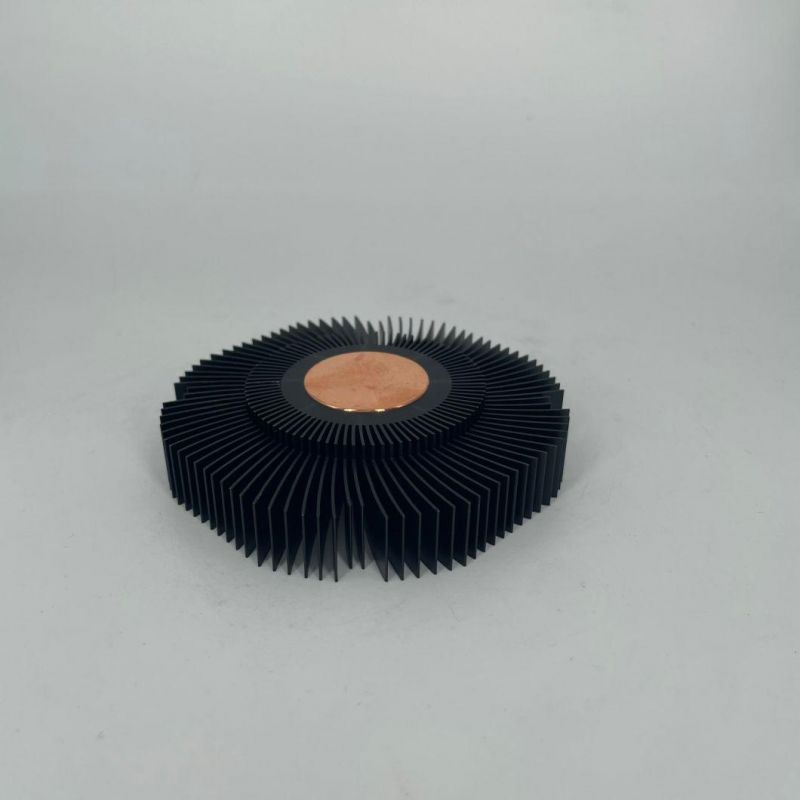 30*30*15 Heat Sink CNC Aluminum Extrusion Sun Flower Plug Copper