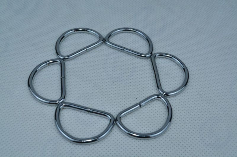 Custom D Shape Buckle for Handbag Women Belt Women Coat Gold D Ring Metal Spiral Ring