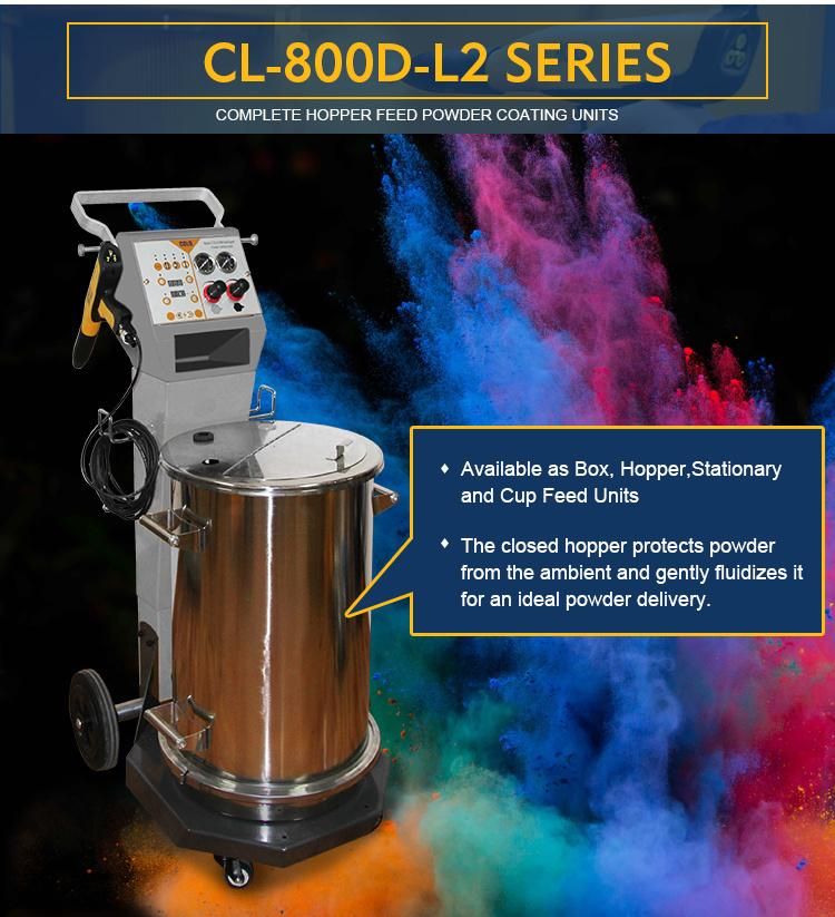 Manual Powder Coating Spray System with Fluidizing Hopper