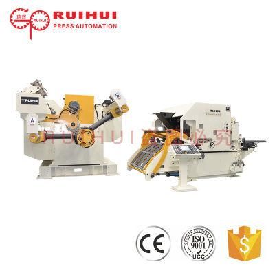 High Speed Sheet Metal Decoiler Cam Straightening Machine Servo Roller Feeder 3 in 1 Machine