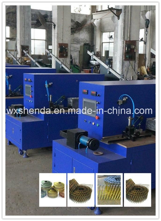 High Speed Coil Nail Collecting Machine for Ring Shank Nail and Screw Nail