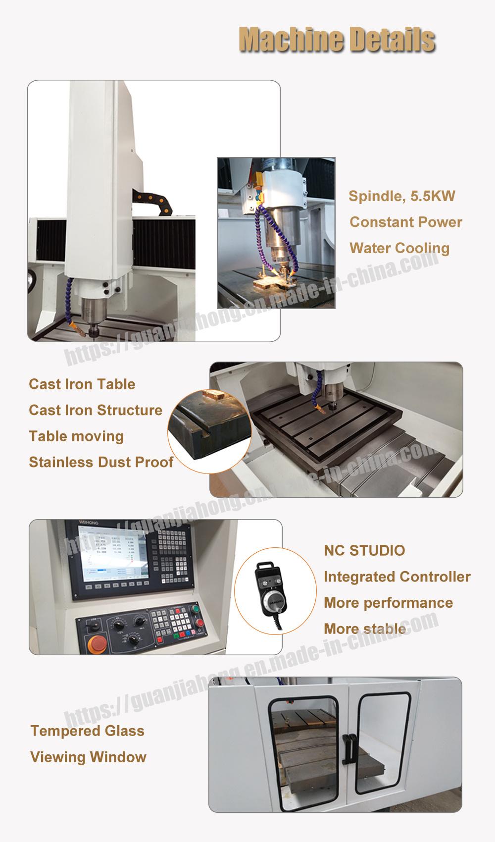 6060/4040, Aluminum, Copper, Iron, Metal Mold CNC Router, Cncengraving Machine, Carving Machine