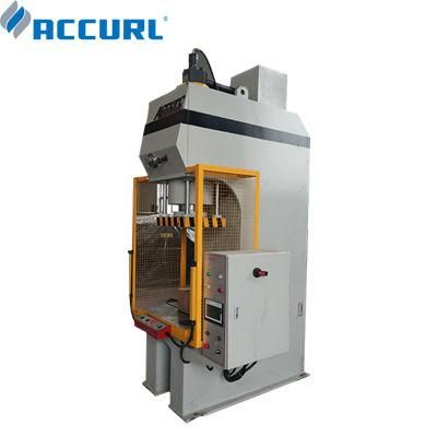 160 Tons C Frame Hydraulic Press Machine with PLC Touch Screen 160t Single Cylinder Hydraulic Press