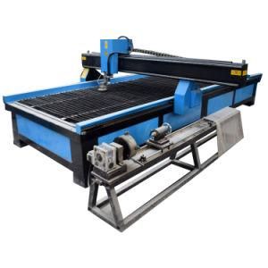 Cheap Steel Table Heavy Type Sheet Metal CNC Plasma Flame Cutting Machine with Drilling