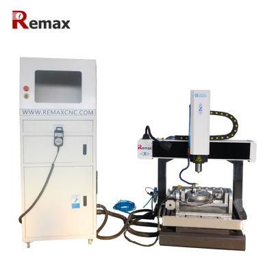 5 Axis CNC Milling Machine Carving Foam 3D Work Cutter Metal Round Medallion Engraving Machine with Auto Tool Changers