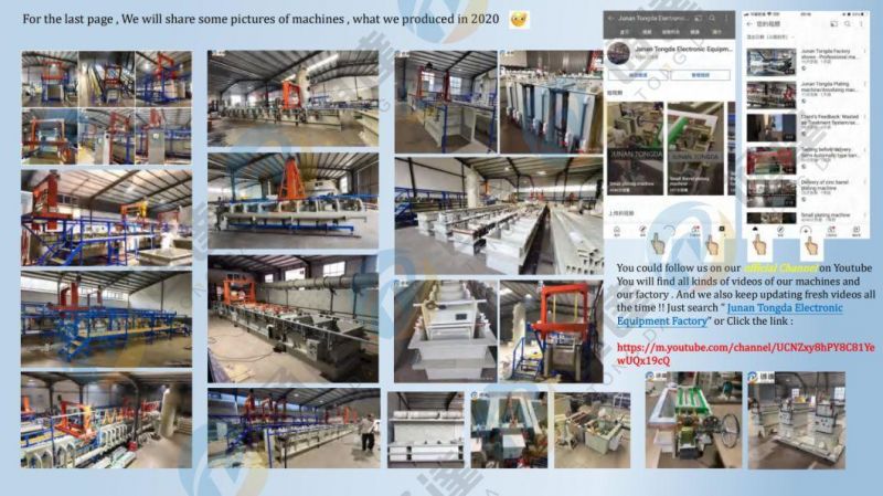 Tongda- Automatic Type Jig Plating Equipment Line Rack Plating Machine for Nickel/Copper/Chrome Plating