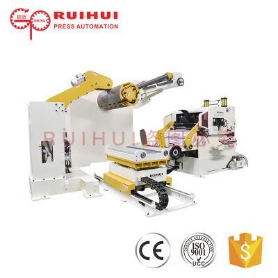 Short Size Uncoiling Blanking Line Nc Servo Straightener Feeder