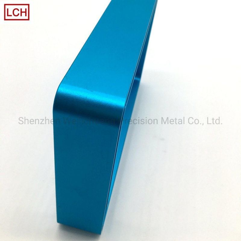 Precison Custom CNC Parts Metal Cutting Parts with Blue Anodize