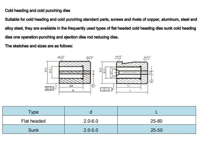 Gw Carbide-Yg20 Yg25c Carbide Cold Forging Dies 100% Raw Material Punching Mould
