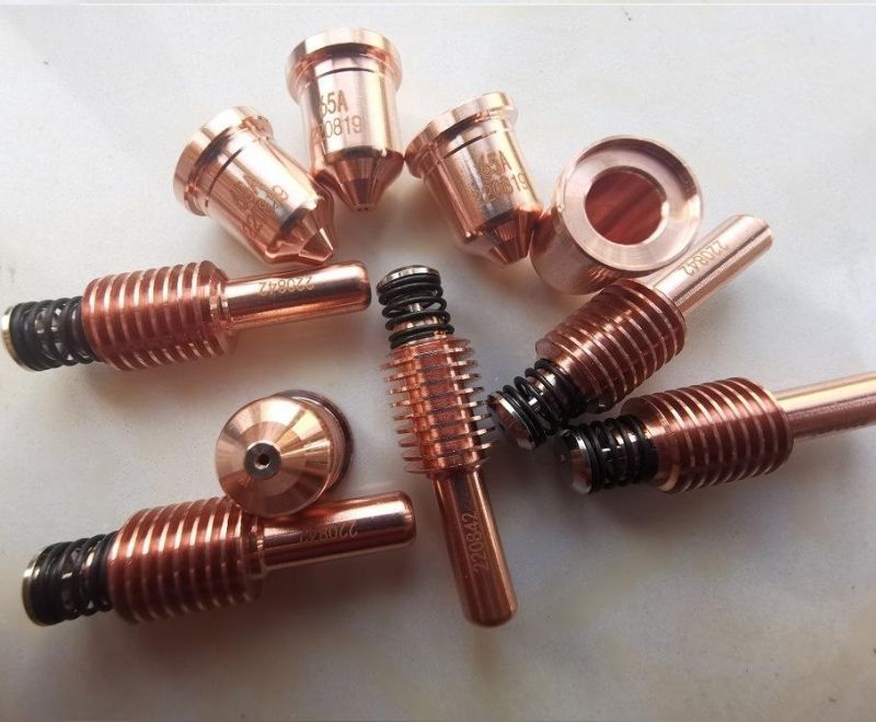 Professional CNC Plasma Cutter Consumables Nozzles Electrodes for Metal Cutting