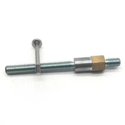CNC Machined Steel Shaft Threaded for Motorcycle with Galvanized
