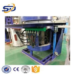 750kg Capacity Iron Steel Melting Furnace with Steel Shell