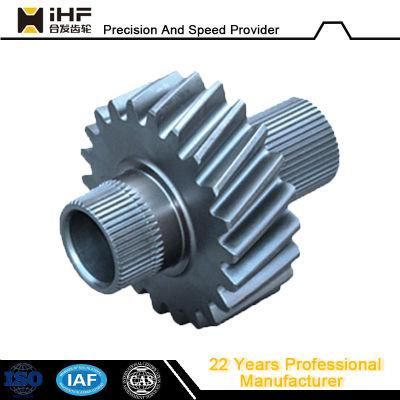 Ihf Precision Drawing Design Metal Transmission Wheel Helical Double Gear for Logistics Machinery