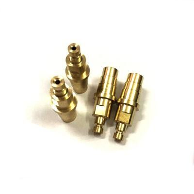 OEM CNC Brass Turning Parts for Car Gauges Temperature Sensor Housing