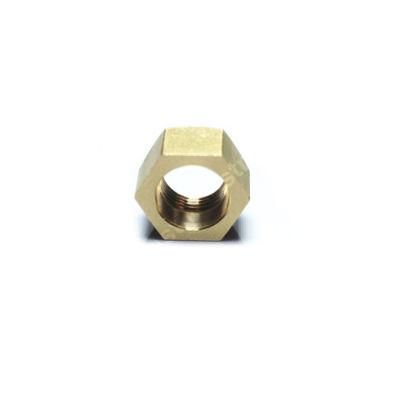 Custom CNC Turning Hexagon Self-Locking Brass Coupling Nut for Medical Device, Quick Coupling