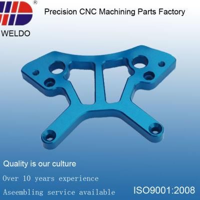Customized High Precision Aluminum CNC Machining Part with Blue Anodize