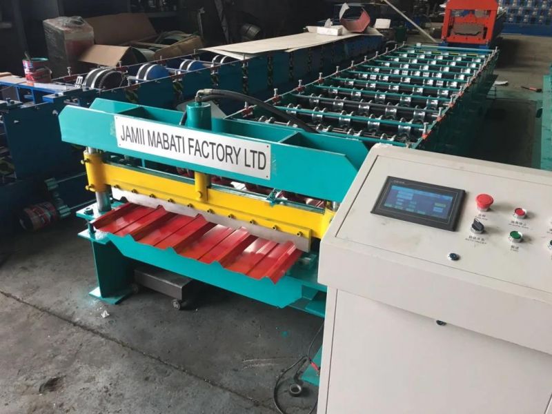 Africa 840 Ibr Trapezoid Roof Roll Forming Machine Metal Roof Tile Making Machinery
