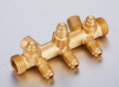 OEM Customized Brass Manifold Branch with High Quality Machining Part