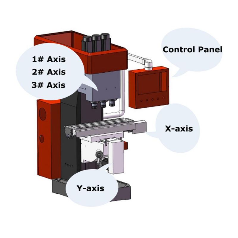 Drilling and Tapping Machine for Brass Faucet at One Timedrilling Water Meter