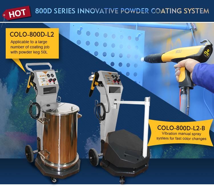 Manual Box Feed Powder Coating Kit System Cl-800d-B