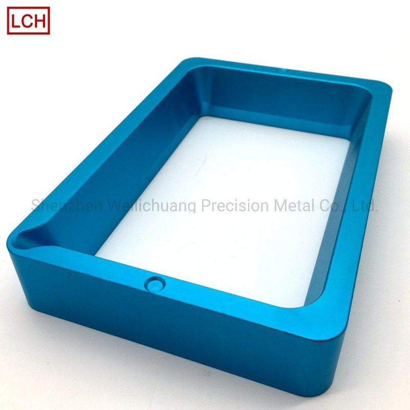 Precison Custom CNC Parts Metal Cutting Parts with Blue Anodize