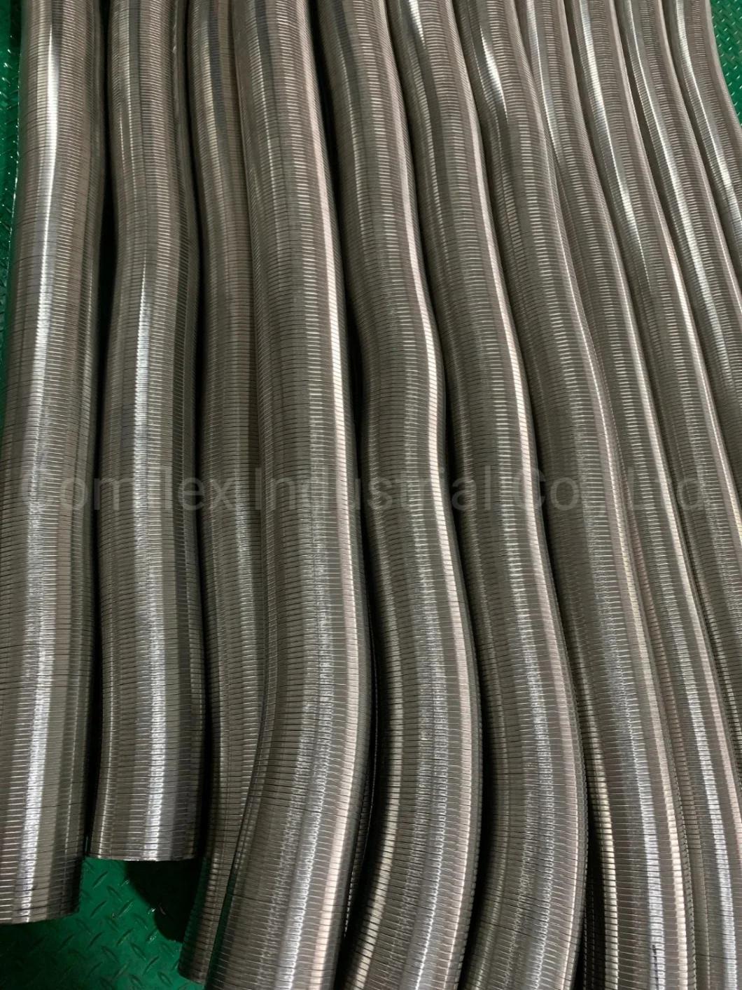 Stainless Steel Exhaust Pipe / Interlock Hose / Stripwound Metal Hose Making Machine