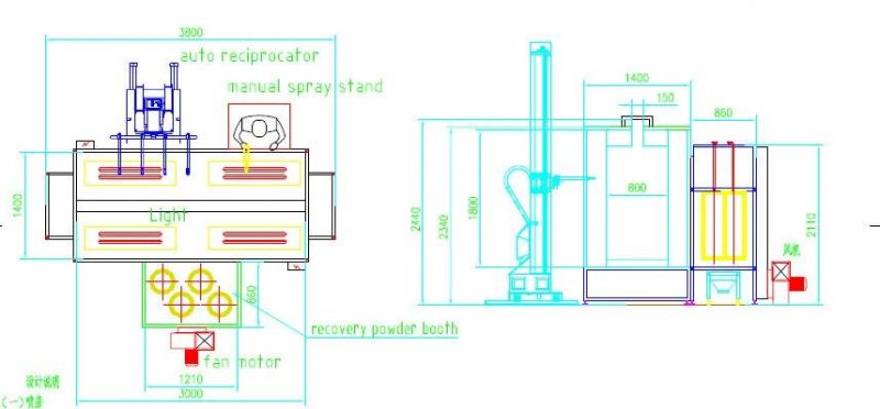 Pass Through Powder Coating Booths