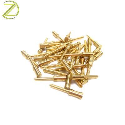 Hardware Components Non Standard Threaded Female Spring Brass Pogo Pin
