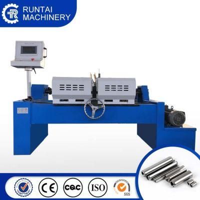 Rt-80sm Manufacturing Sales Copper Iron Aluminum Brass Stainless Steel Pipe Both End Deburr Double-End Automatic Chamfering Machine